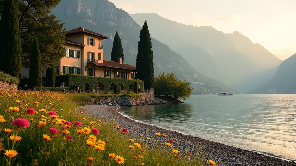 luxury villas by lake